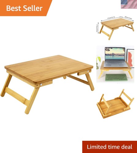 Lightweight bamboo laptop desk - bamboo,