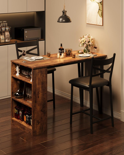 Compact piece bar table set - table,