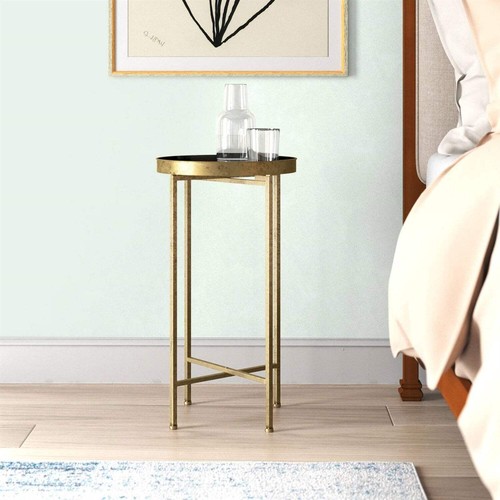 Gold finish metal round - finish,